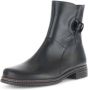 Gabor Elegante Leren Enkellaars Zwart Black Dames - Thumbnail 3