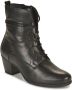 Gabor Zwarte Leren Veterschoenen Black Dames - Thumbnail 2