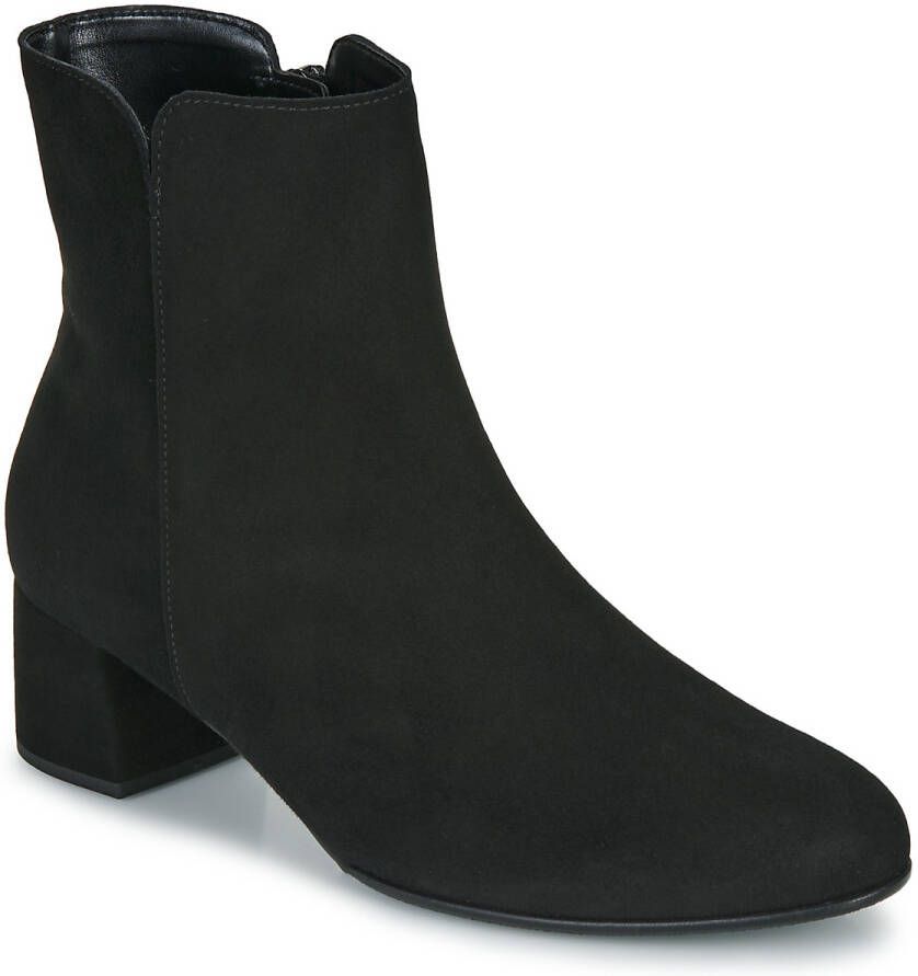 GABOR Enkellaarsjes Dames 680.3 Maat: 44 Materiaal: Suède Kleur: Zwart - Foto 3