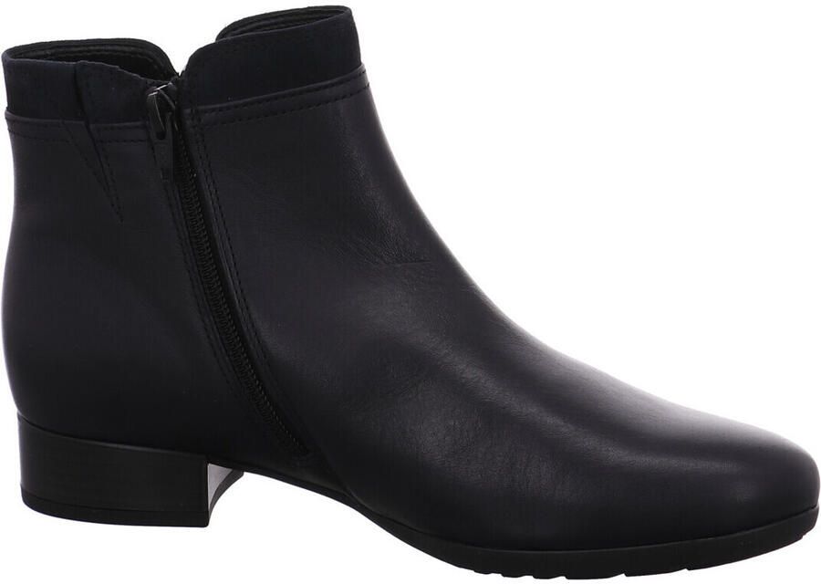 Gabor Comfort Collectie Enkellaarsjes met Suède Rand Blue Dames