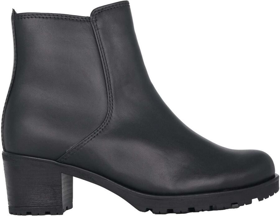 Gabor Zwarte enkellaars voor dames Premium leer Black