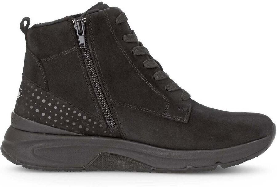 Gabor rollingsoft sensitive 56.885.47 dames rollende wandelsneaker Zwart