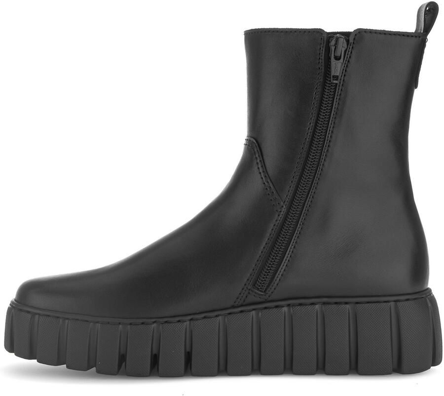 Gabor Chelsea-boots Florence plateau enkellaars met stretchinzetstuk buiten