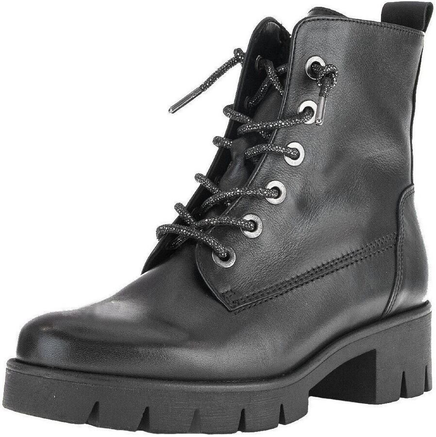 Gabor Veterlaarsjes blokhak plateau veterschoenen met best fitting comfort