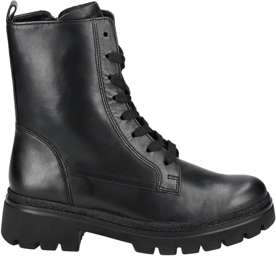 Gabor Elegante Leren Enkellaars Zwart Black Dames - Foto 3