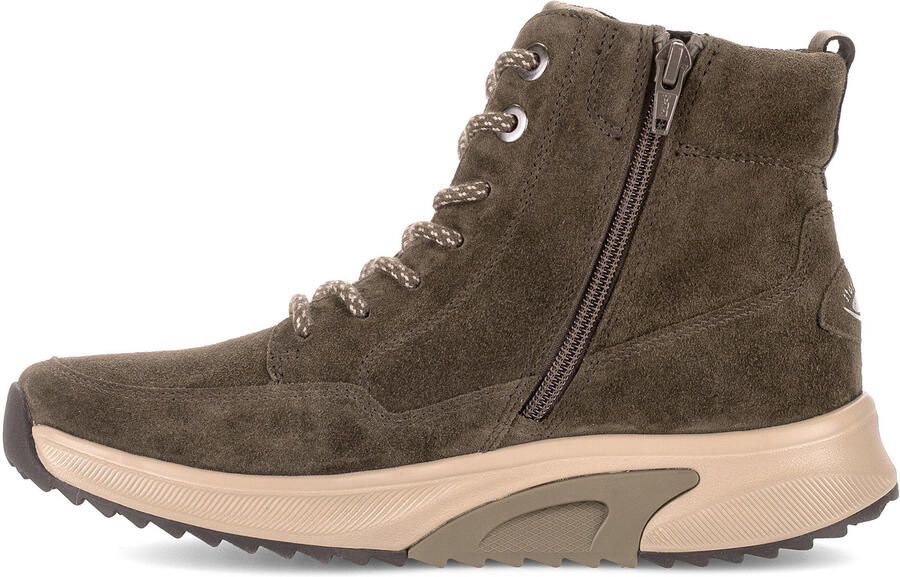 Gabor Rollingsoft Veterboot Met Rits Bruin Suede