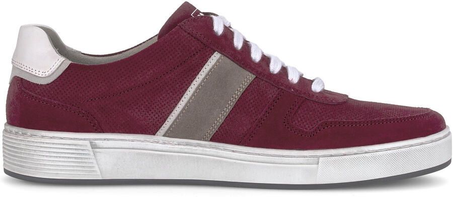 Pius Gabor Sneakers vrijetijdsschoen lage schoen veterschoen met contrastafwerking breedte g