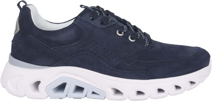 Gabor rollingsoft sensitive 26.935.36 dames rollende wandelsneaker blauw