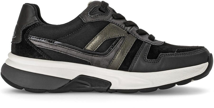 GABOR Lage Sneakers Dames 845.1 Rollingsoft Leer Zwart
