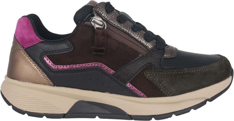 Gabor rollingsoft sensitive 56.878.63 dames rollende wandelsneaker multikleur