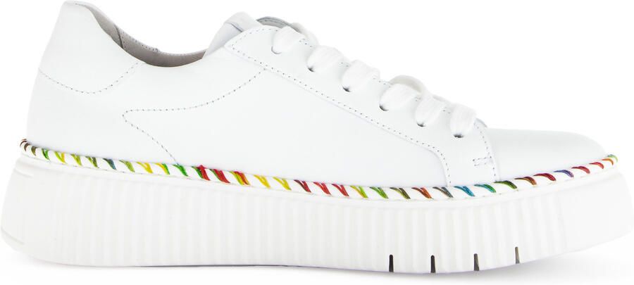 Gabor Plateausneakers vrijetijdsschoen lage schoen veterschoen met contrast-raamnaad