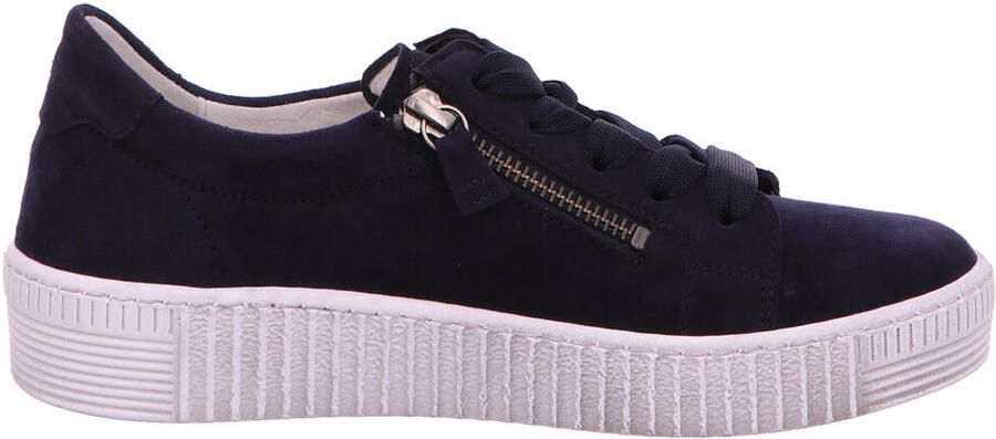 Gabor Plateausneakers met twee ritsen vrijetijdsschoen lage schoen veterschoen