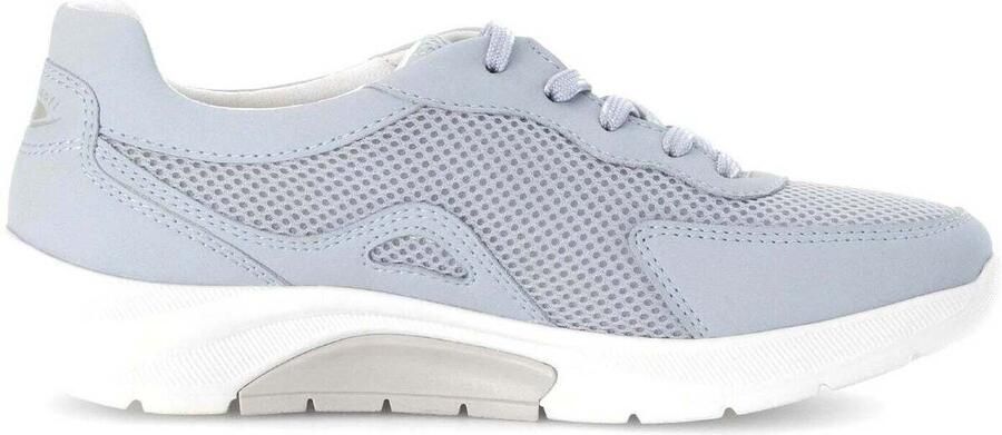 Gabor rollingsoft sensitive 66.923.16 dames rollende wandelsneaker blauw