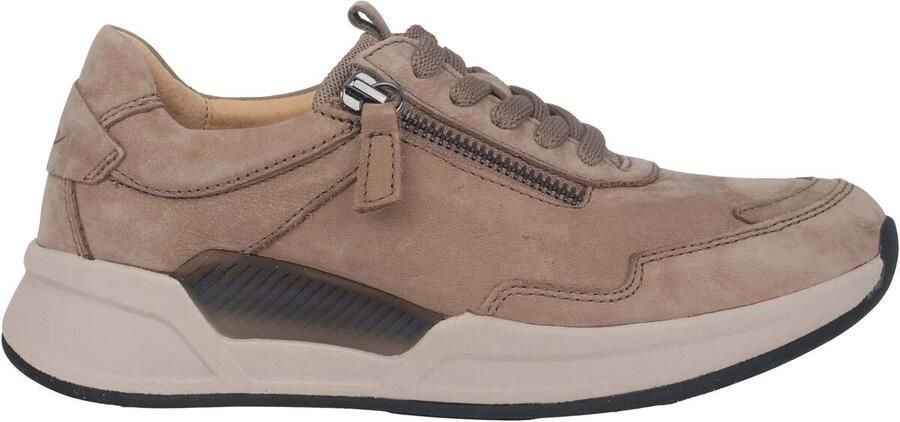 Gabor rollingsoft sensitive 76.958.40 dames rollende wandelsneaker beige