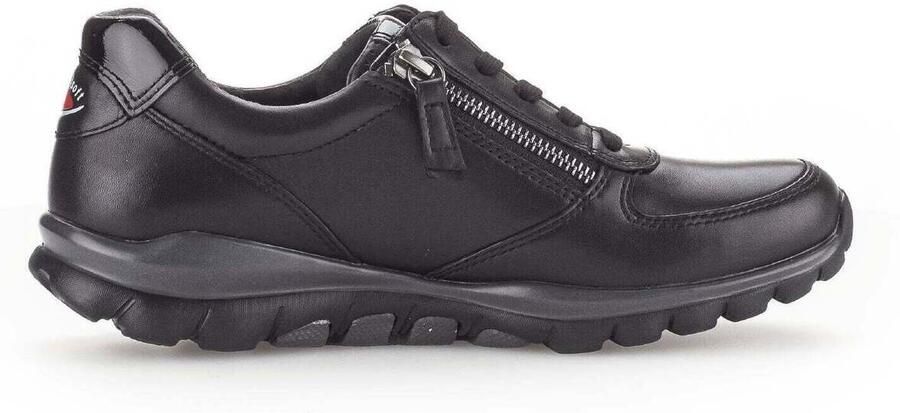Gabor rollingsoft sensitive 76.968.57 dames rollende wandelsneaker zwart