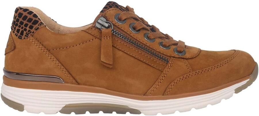Gabor rollingsoft sensitive 76.973.32 dames rollende wandelsneaker bruin