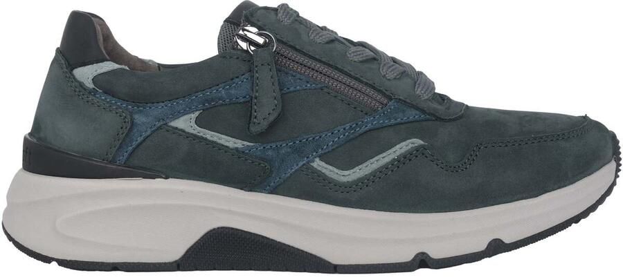 Gabor rollingsoft sensitive 96.896.43 dames rollende wandelsneaker groen