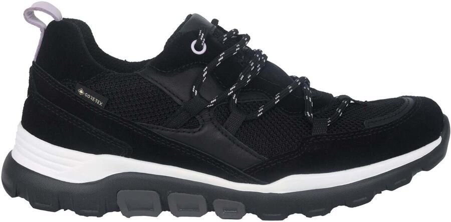 Gabor rollingsoft sensitive 96.924.47 dames rollende wandelsneaker zwart