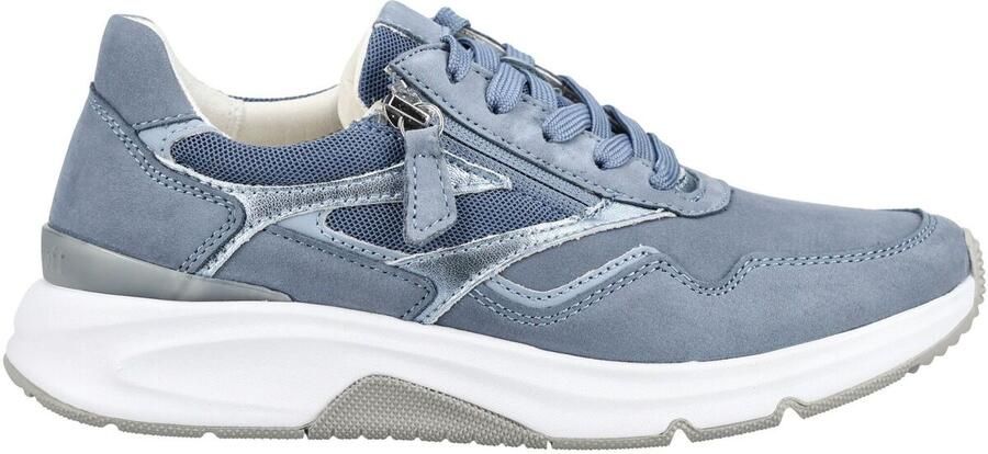 Gabor -art. 86.896 26-sneaker-rolling soft-lichtblauw-veter rits-dames - Foto 4