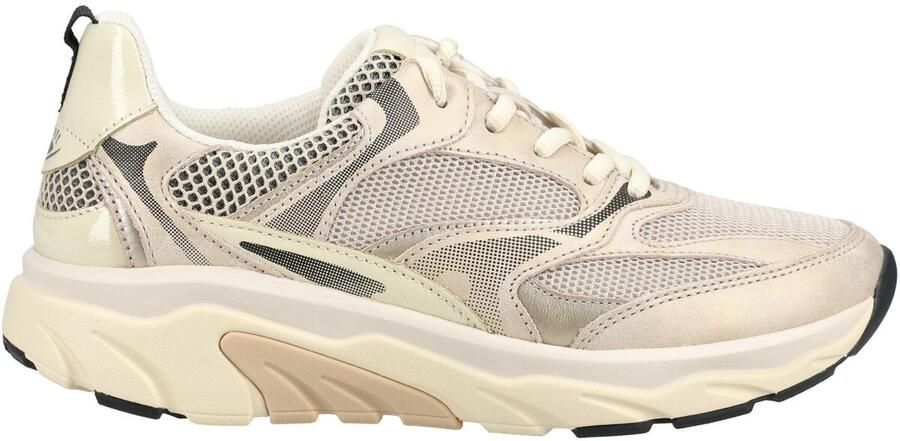 Gabor 86.936.39 Rolling Soft Sneakers Beige Leer en Mesh Dames Breed Beige - Foto 13
