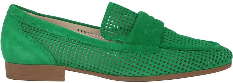 Gabor Groene Suède Dames Loafer