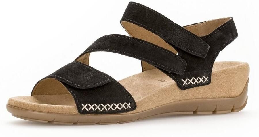 Gabor 83.734.17 Sandalen Zwart Nubuck Dames Zwart - Foto 4