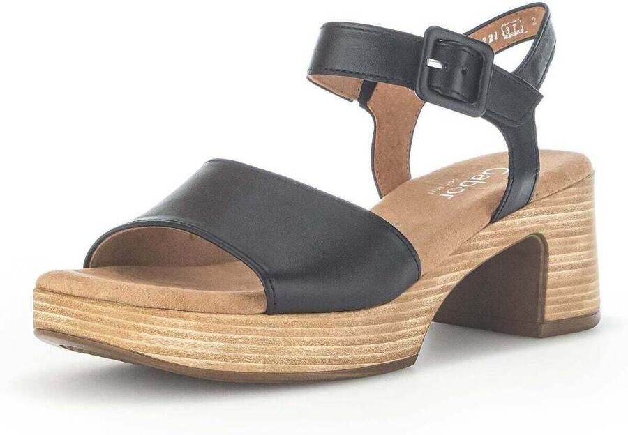 Gabor Zwarte hoge hak sandaal voor dames - Foto 2