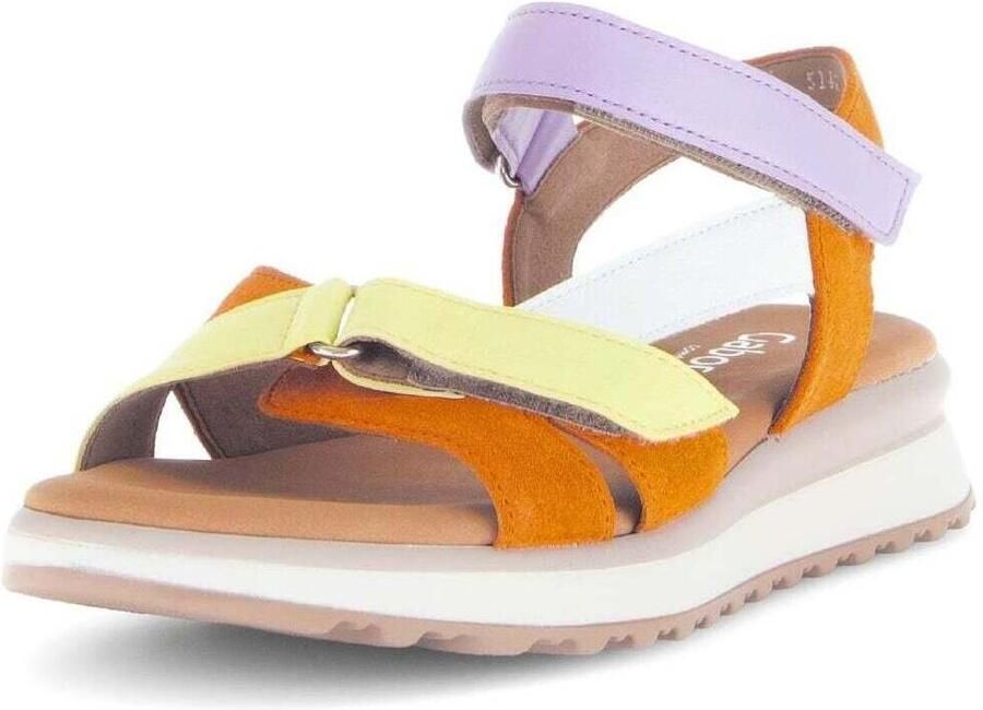 Gabor Multicolour Leren Suède Mix Sandalen - Foto 2