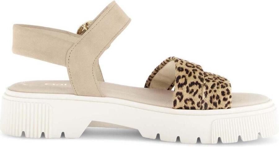 Gabor Luipaardprint Dames Sandaal Bruin