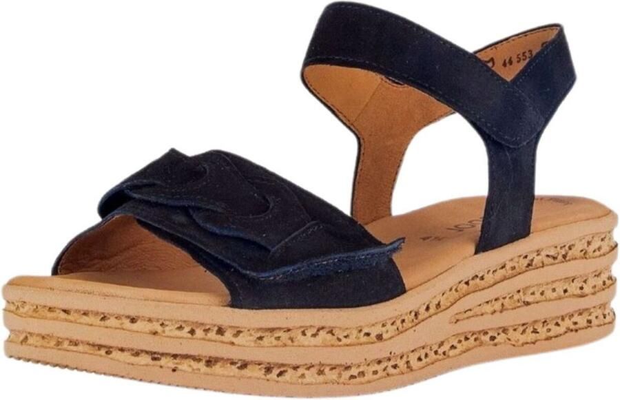 Gabor Sleehaksandaaltjes zomerschoen bandjessandaal met praktische klittenbandsluitingen