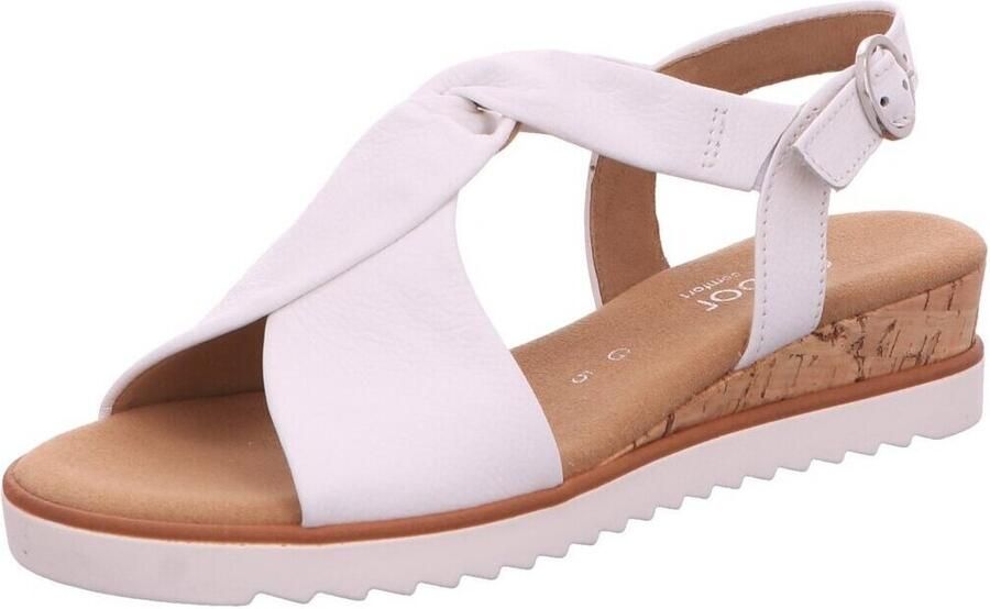 GABOR Sandalen met Hak Dames 751.1 Maat: 38 5 Materiaal: Leer Kleur: Wit - Foto 16