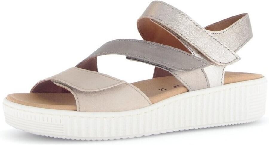 Gabor Dames Sandaal Goud beige F Breedte - Foto 2