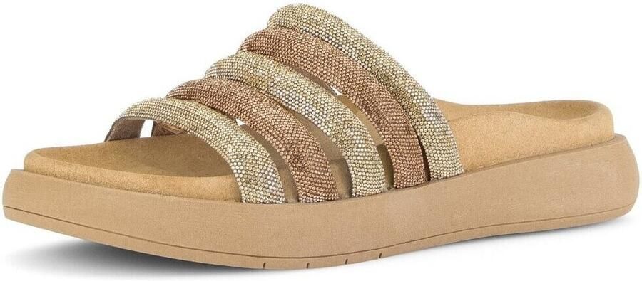 Gabor 83.752.82 Slippers Brons Goud Strass Leer Dames Brons Goud - Foto 2
