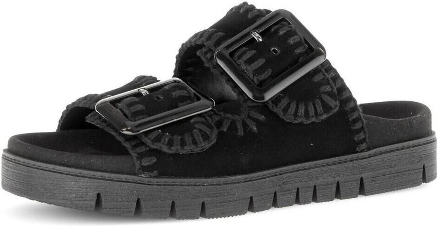 Gabor Dames verstelbare slipper muilen art. 83.741.17 Zwart - Foto 9