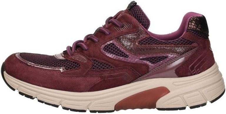 Rollingsoft Gabor Sneakers Bordeauxrood Suède Dames - Foto 15