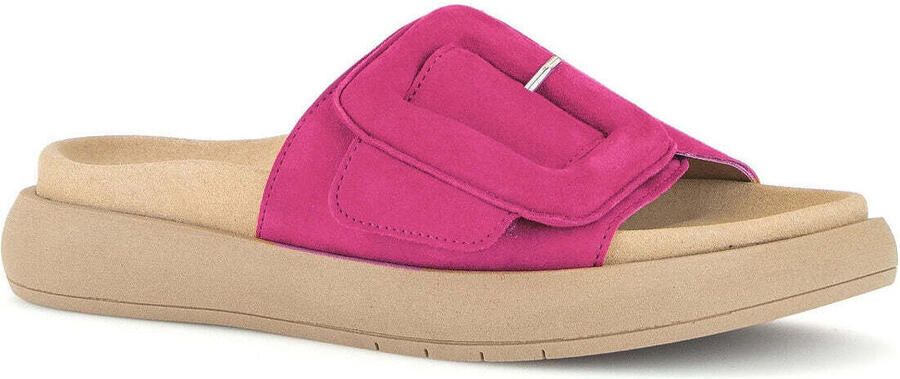 Gabor Slippers plateau zomerschoen slippers met grote decoratieve gesp - Foto 3