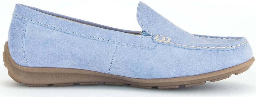 GABOR Mocassins Dames 440 Maat: 38 Materiaal: Suède Kleur: Blauw - Foto 4