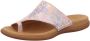 Gabor -Dames roze-goud metallic slippers & muiltjes - Thumbnail 2