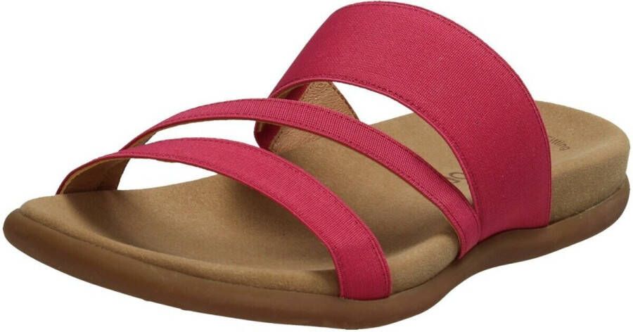 Gabor Slippers sleehak zomerschoen pantoffels in een zomers kleurenpalet
