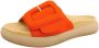 Gabor Oranje Velvet Muiltjes Modern Comfortabel Orange Dames - Thumbnail 3