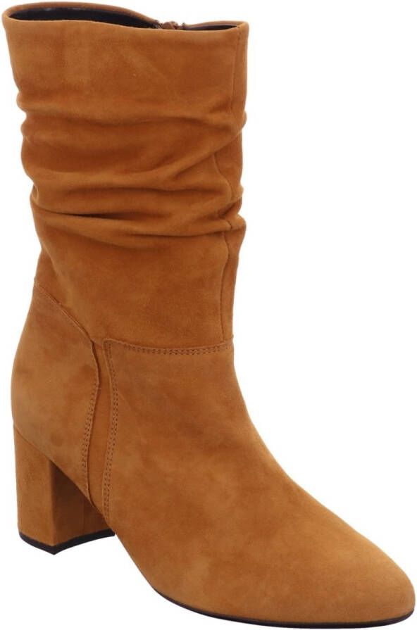 Gabor Gele Fluwelen Laarzen 60mm Hak Yellow Dames - Foto 5