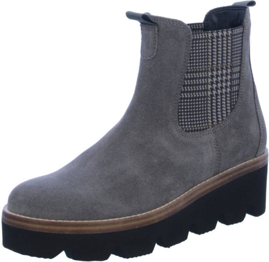 Gabor Chelsea boots met geruite stretchinzet