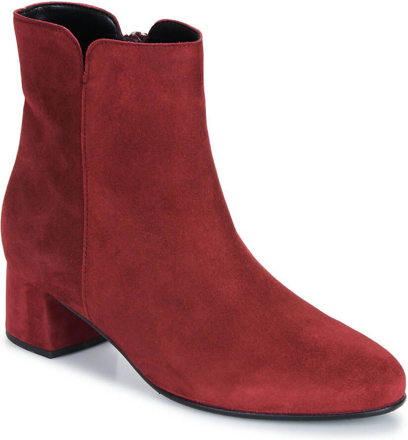 Gabor Enkellaarsjes Laarzen Suède 35.680 Bordeaux - Foto 5