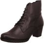 Gabor Zwarte gladleren veterschoenlaars Black Dames - Thumbnail 3