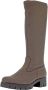 Gabor Velours Taupe Sportlaars met Rits Beige Dames - Thumbnail 3