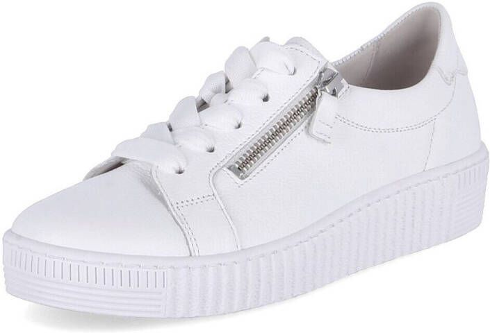 Gabor Plateausneakers vrijetijdsschoen lage schoen veterschoen met twee ritsen - Foto 5