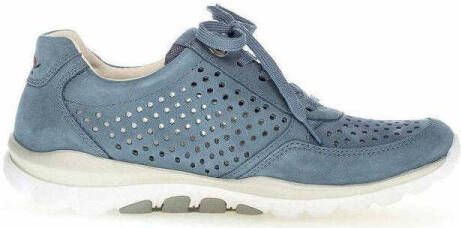 Gabor Geperforeerde wandelschoen Blauw Blue Dames - Foto 2