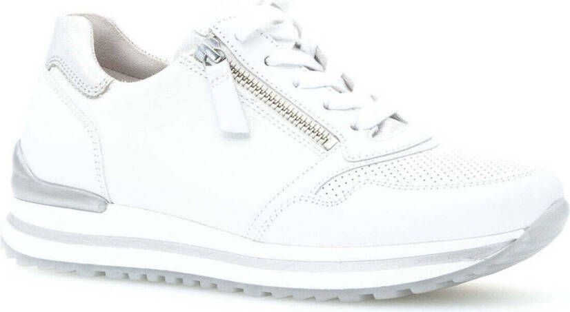 Gabor Witte Zilveren Leren Sport Basket Multicolor Dames - Foto 18