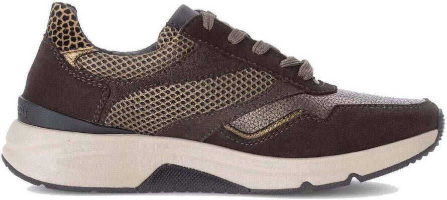 Gabor rollingsoft sensitive 76.896.44 dames rollende wandelsneaker multikleur