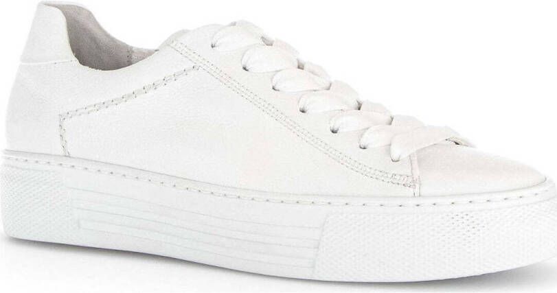 GABOR Lage Sneakers Dames 460.1 Maat: 39 Materiaal: Leer Kleur: Wit - Foto 12